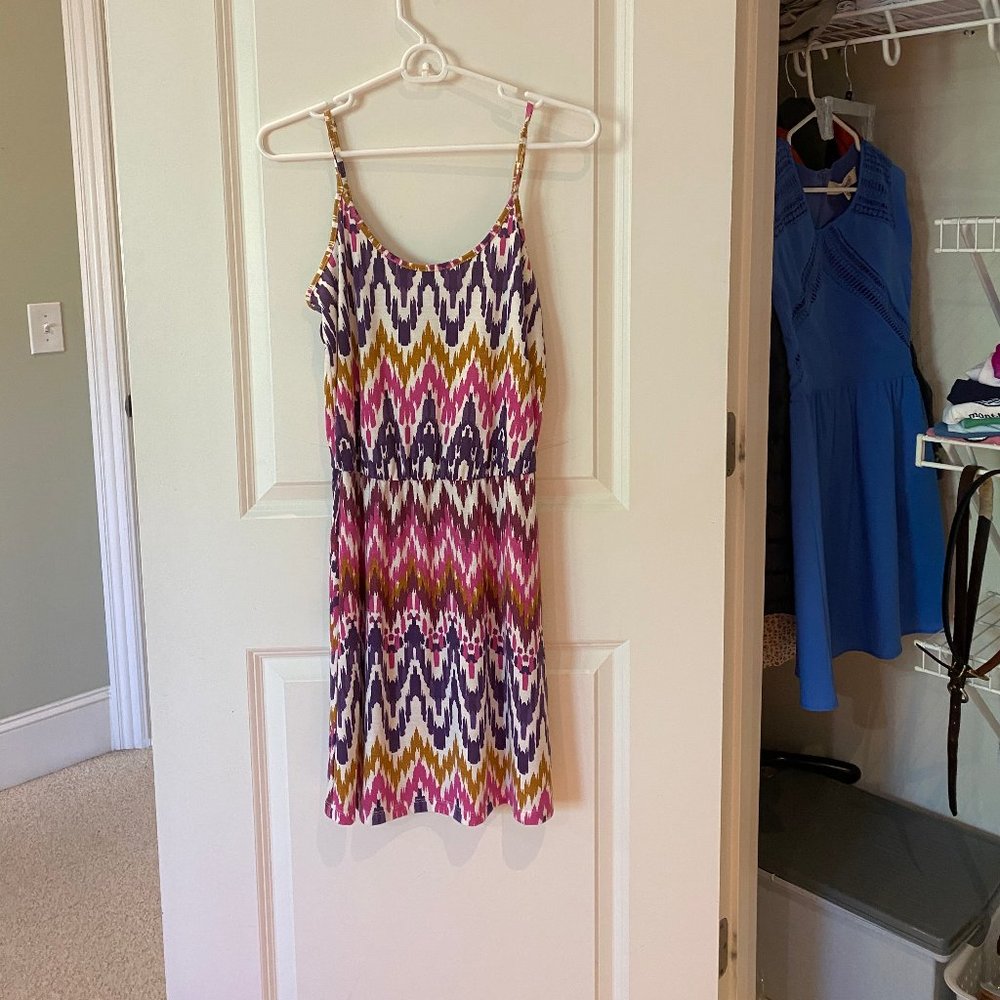 Banana republic patterned mini dress